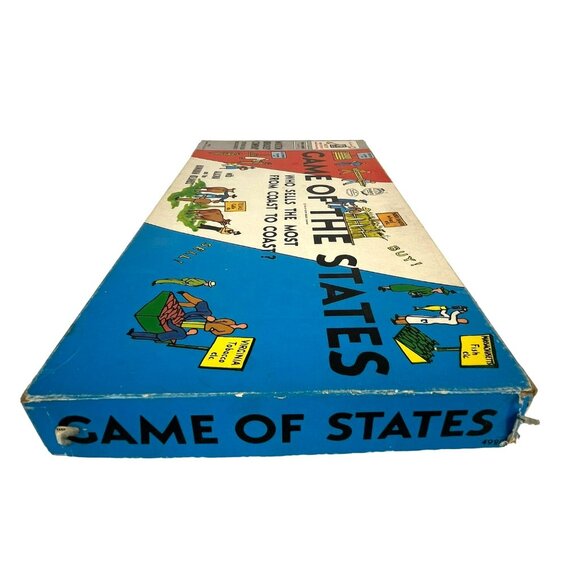 Vintage 1954 Game of the States Board Game Milton Bradley - Picture 5 of 10